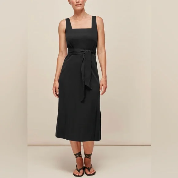 Whistles Clara black wrap dress sz-0 - Picture 1 of 6